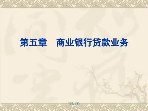 全版商业银行贷款业务讲解.ppt