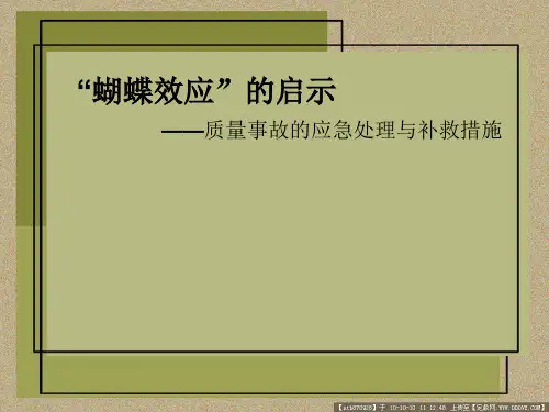 蝴蝶效应与质量管理