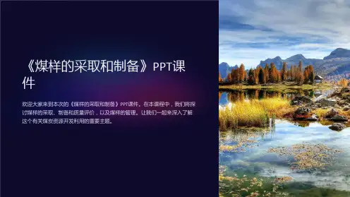 《煤样的采取和制备》课件