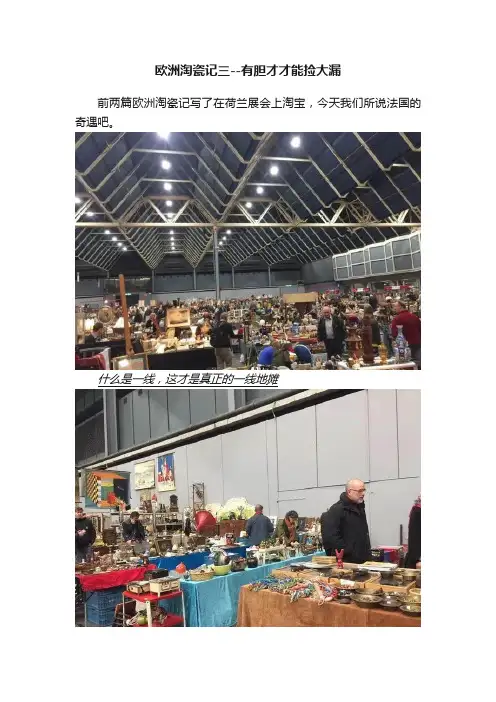 欧洲淘瓷记三--有胆才才能捡大漏