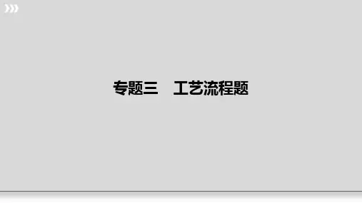 2020中考化学必考专题3：工艺流程