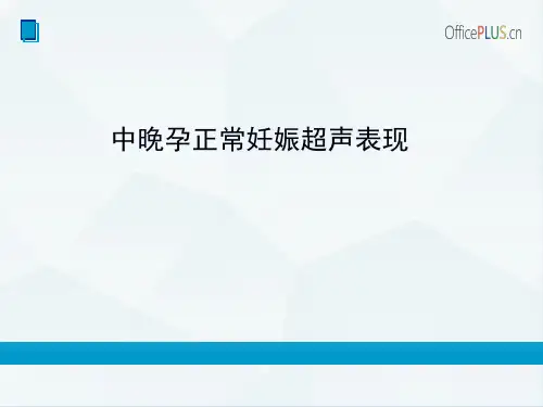 中-晚孕正常妊娠超声图谱
