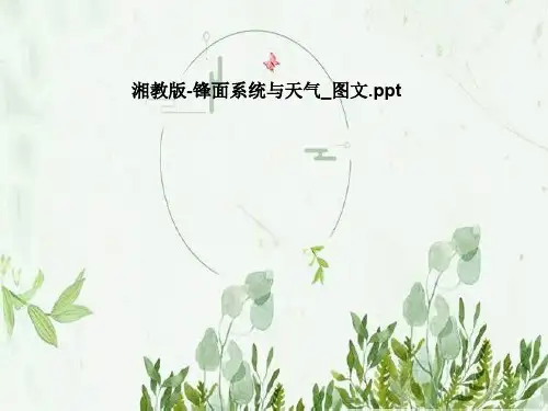 湘教版-锋面系统与天气_图文