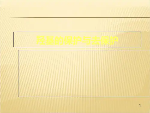 【课件】羟基的保护与脱保护ppt