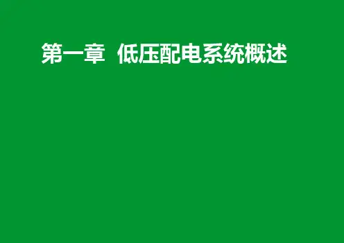低压配电系统概述ppt课件