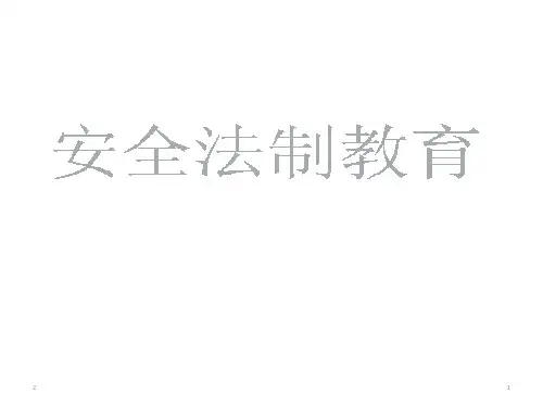 小学生法制教育主题班会课件 (7)(共47张ppt)