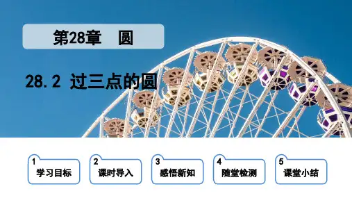 28.2过三点的圆课件2023-2024学年冀教版数学九年级上册(24张PPT)