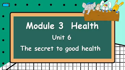 教科版(广州)英语六年级上册Module 3 Unit 6 课件