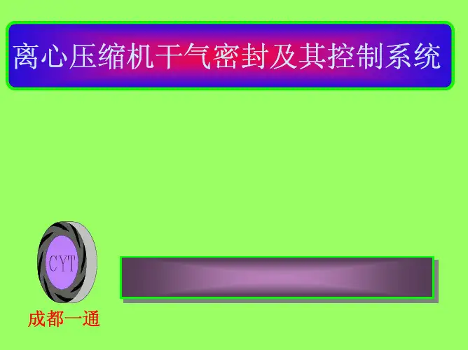 离心压缩机干气密封及控制系统