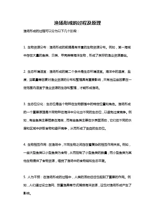 渔场形成的过程及原理