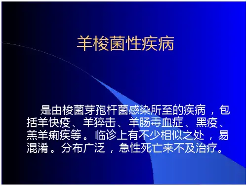 兽医传染病学：9.羊梭菌性疾病