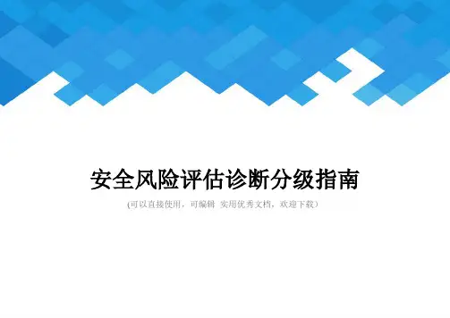 安全风险评估诊断分级指南完整