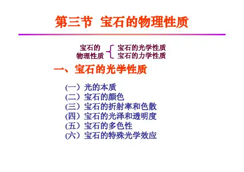 宝石的物理性质