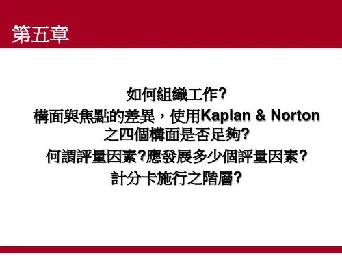 如何运用平衡计分卡