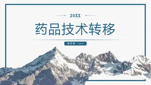 药品技术转移-实用模板