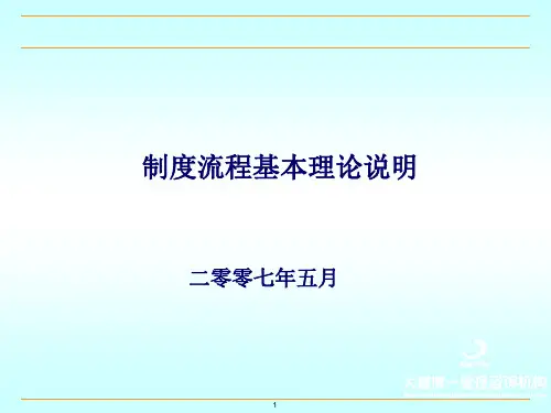 制度与流程基本理论及相互之间的关系剖析(98P)