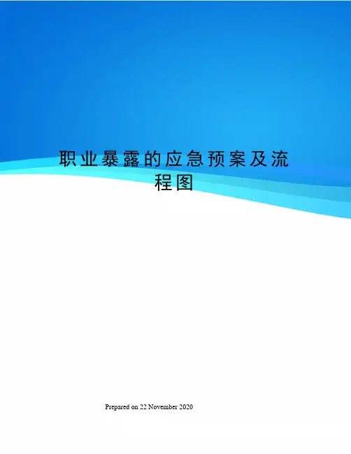 职业暴露的应急预案及流程图