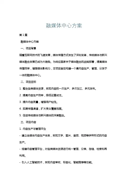 融媒体中心方案