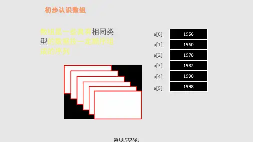 教学研究数组和指针PPT课件
