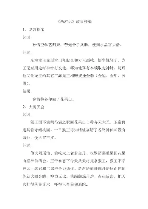 《西游记》1-20回故事梗概.doc