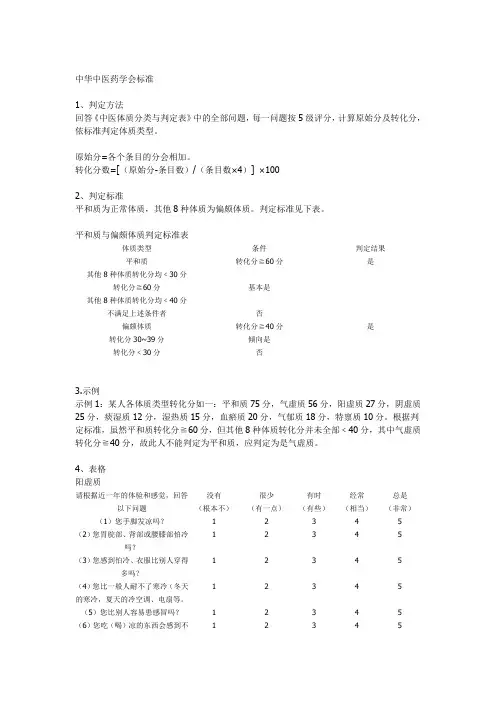 中华中医药学会标准