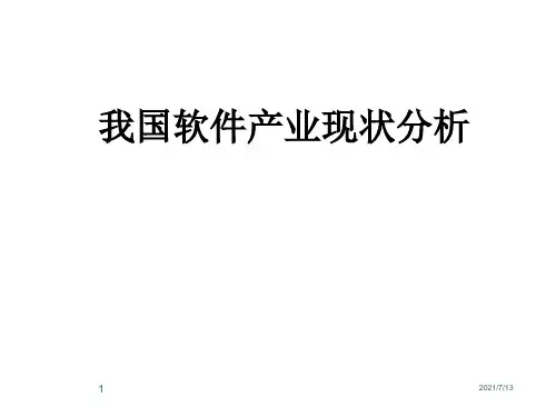 N1.软件行业分析与从业 - POWERPOINT PRESENTATION