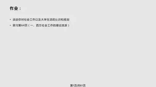 社会工作理论PPT课件