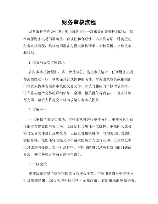 财务审核流程