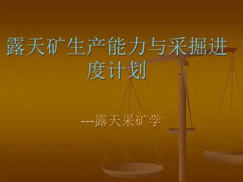露天矿生产能力及采掘进度计划
