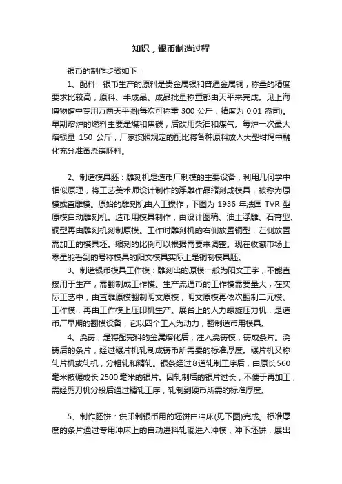 知识，银币制造过程