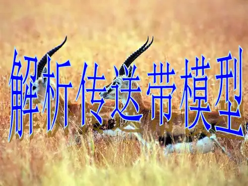 高中物理必考解析传送带模型课件 (共25张)