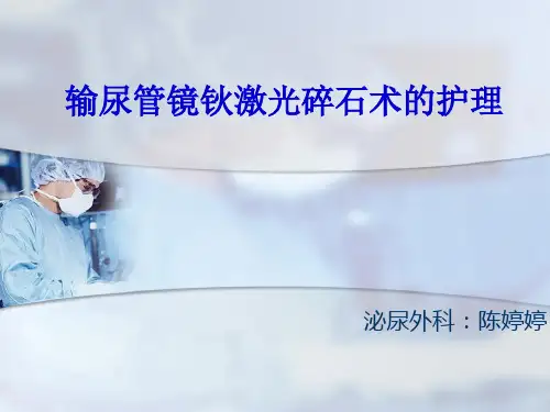 输尿管镜钬激光碎石术的护理PPT课件