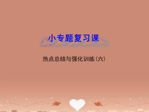 【全程复习方略】(山东专用)高中数学 小专题复习课 热点总结与强化训练(六)配套课 理 新人教B版