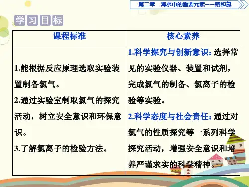 氯气的实验室制法氯离子的检验完整版课件