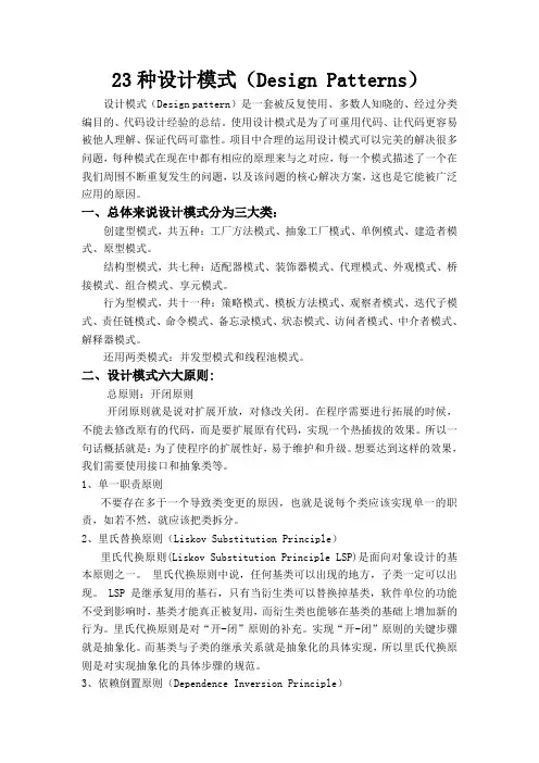 23种设计模式