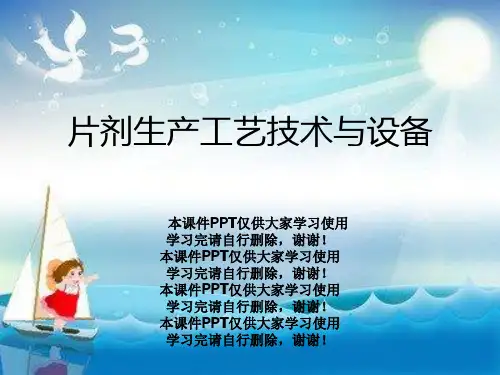 片剂生产工艺技术与设备