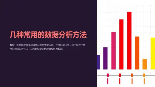 几种常用的数据分析方法