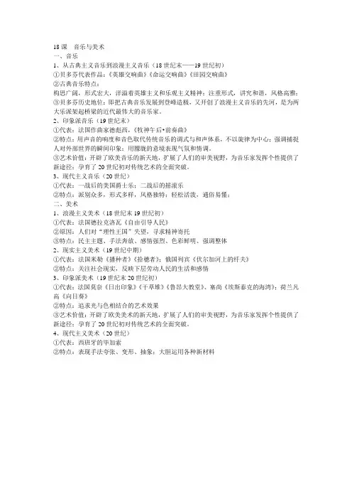 18课  音乐与美术