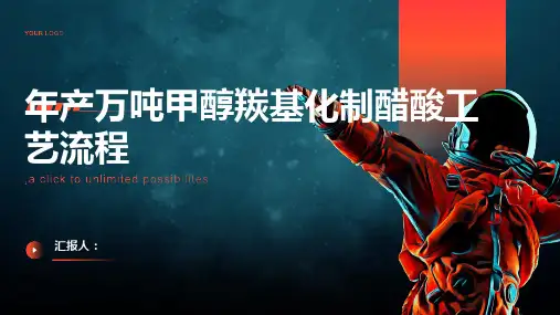 年产万吨甲醇羰基化制醋酸工艺流程