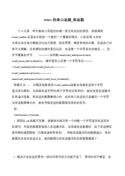 STM32的串口函数_库函数