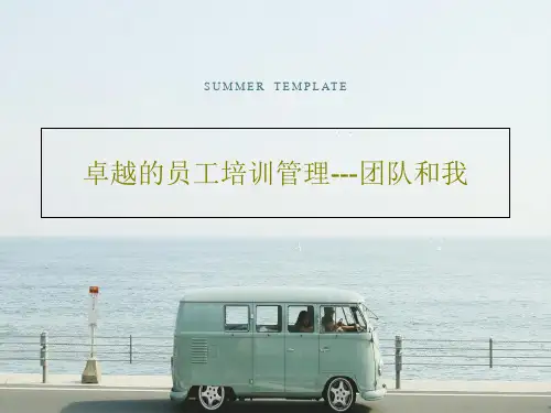 卓越的员工培训管理---团队和我共92页文档
