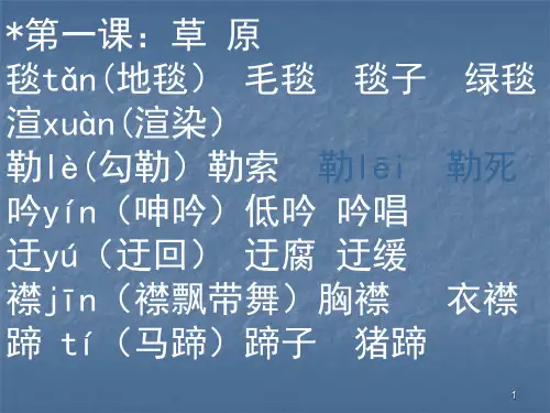 生字组词带拼音ppt课件