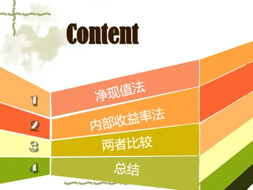 净现值法和内部收益率法
