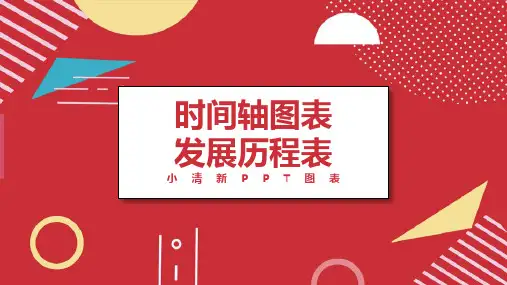 PPT发展历程表时间轴图表模板
