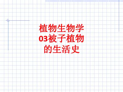[课件]植物生物学03被子植物的生活史PPT