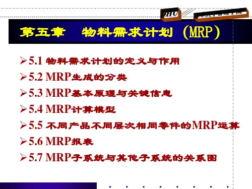 第五章物料需求计划(ppt 16)