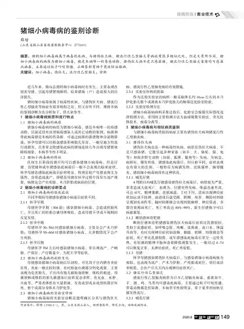 猪细小病毒病的鉴别诊断