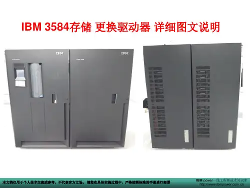 IBM 3584驱动器更换、查看驱动器状态、查看驱动器微码、修改驱动器SN详细步骤,图文说明
