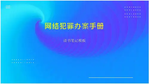 网络犯罪办案手册