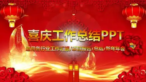 年终工作总结新年工作计划PPT模板